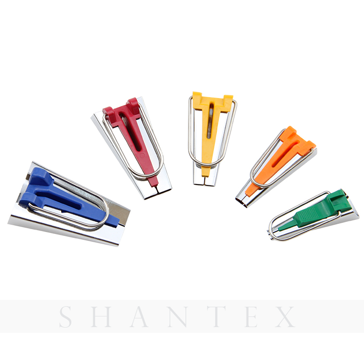 High Quality Different Colors Stainless Steel Bias Tape Maker Set Binding Tool Sewing Tool for Quilting 
