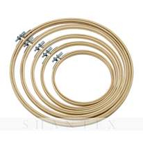 Round Natural Bamboo Embroidery Hoop For Cross Stitch
