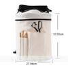 Durable Canvas Large Space Wool Yarn Storage Knitting Crochet Storage Bag with Needle Case 