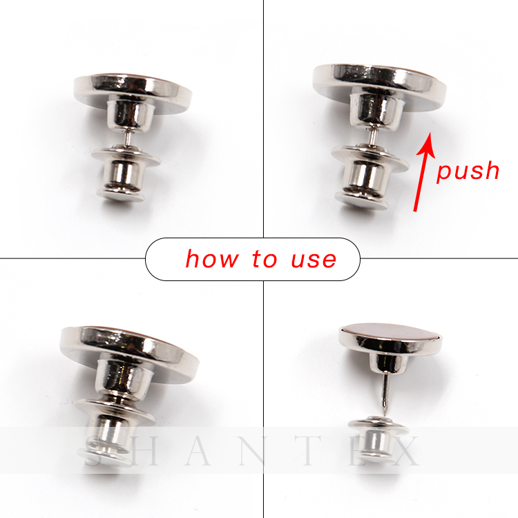 Magic adjustable remove metal perfect fit button for jeans 