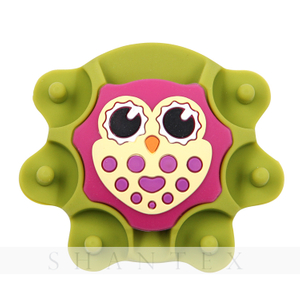 Rubber Household Owl Shaped Sewing Pin Cushion Sucker Scissors Holder