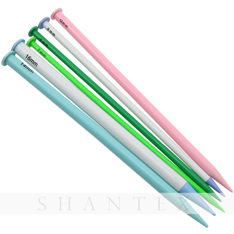 12PCS/SET Colorful Single Pointed Knitting Tool Sweater Needle Crochet Hook 