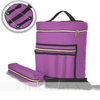 Purple Durable Knitting Organizer Crochet Storage Canvas Bag Knitting Yarn Bag Custom Yarn Storage Bag 