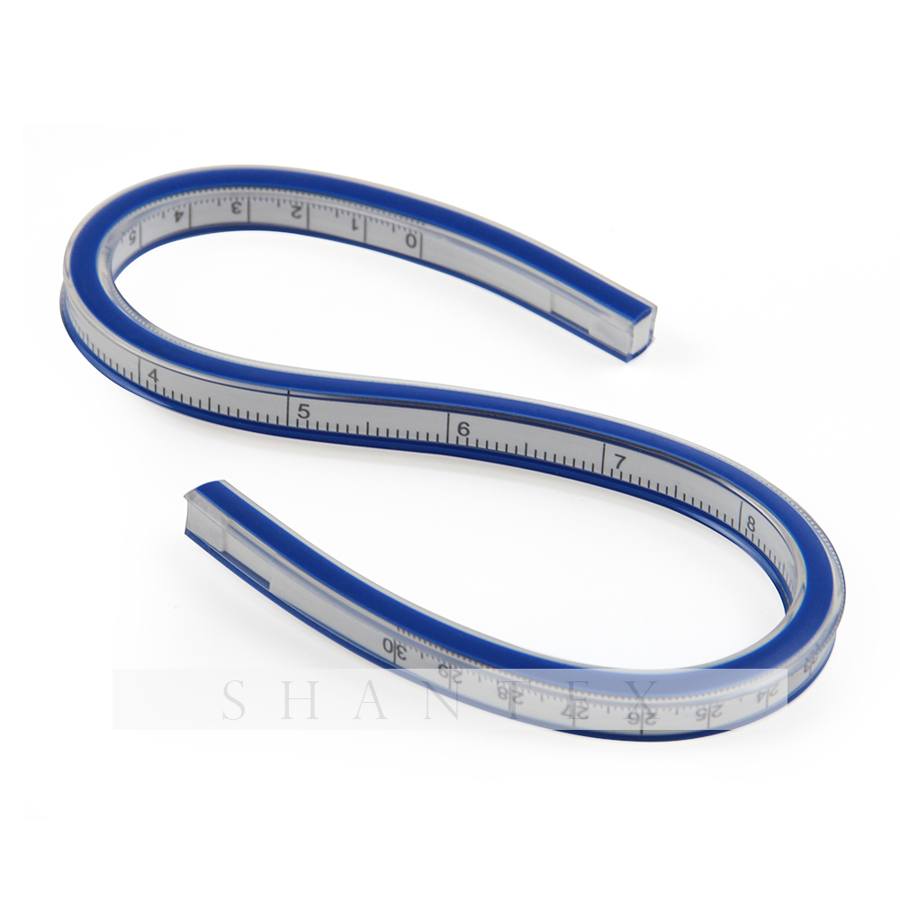 30cm Plastic Measuring Flexible Curve Ruler for Art Painting&Engineering Design 