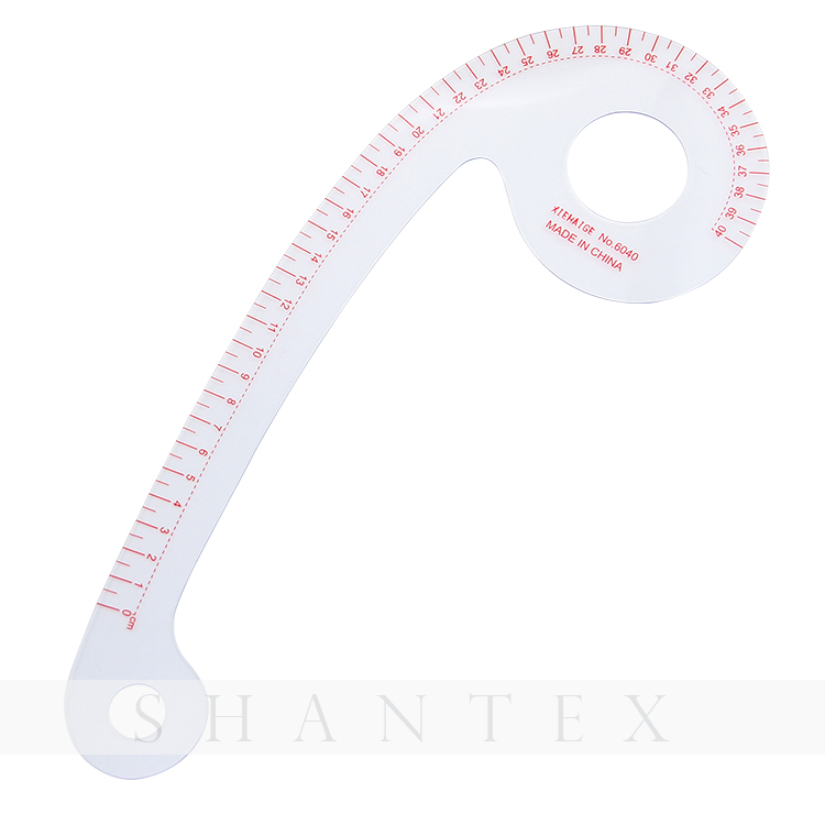 Scale Quilt Ruler Sewing Tailor Curve Ruler Garment Curve Rule with Seam Allowance Line
